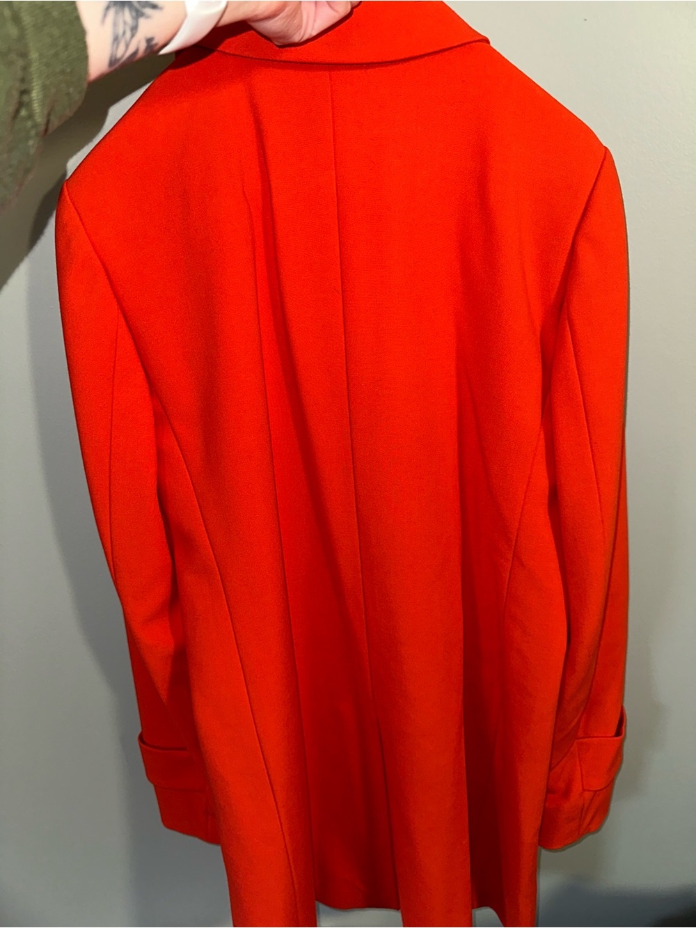 Ann Taylor Vibrant Orange Double-Breasted Blazer - Picture 2 of 3